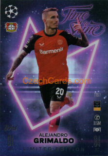 Alejandro Grimaldo 2024/25 Match Attax Time to Shine Limited #TS7