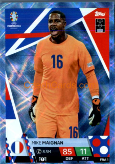 Mike Maignan 2024 EURO Match Attax crystal parallel #FRA1