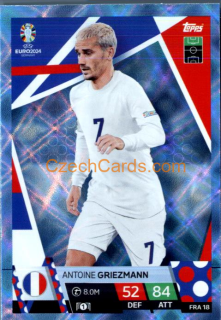 Antoine Griezmann 2024 EURO Match Attax crystal parallel #FRA18