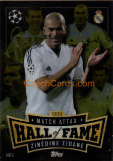 Zinedine Zidane 2024/25 Match Attax Hall Of Fame #HOF3