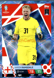 Aaron Ramsdale 2024 EURO Match Attax crystal parallel #ENG2