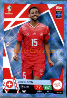 Djibril Sow 2024 EURO Match Attax crystal parallel #SUI10