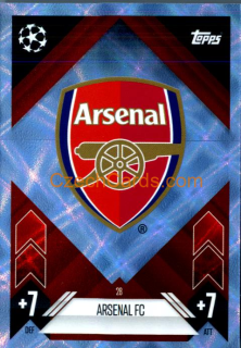 Team Badge Arsenal FC 2024/25 Match Attax crystal parallel #28