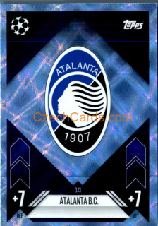 Team Badge Atalanta 2024/25 Match Attax crystal parallel #343