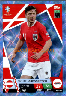 Michael Gregoritsch 2024 EURO Match Attax crystal parallel #AUT17