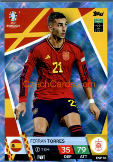 Ferran Torres 2024 EURO Match Attax crystal parallel #ESP16