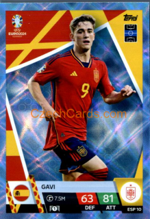 Gavi 2024 EURO Match Attax crystal parallel #ESP10