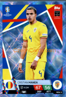 Cristian Manea 2024 EURO Match Attax crystal parallel #ROU3