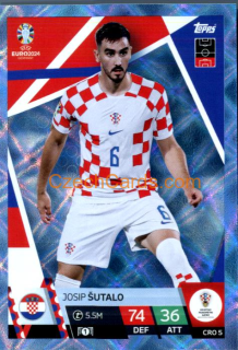 Josip Šutalo 2024 EURO Match Attax crystal parallel #CRO5