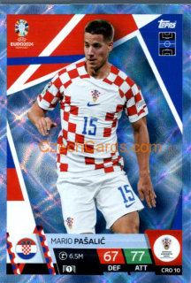 Mario Pašalić 2024 EURO Match Attax crystal parallel #CRO10