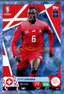 Denis Zakaria 2024 EURO Match Attax crystal parallel #SUI7