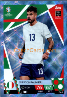 Emerson Palmieri 2024 EURO Match Attax crystal parallel #ITA6