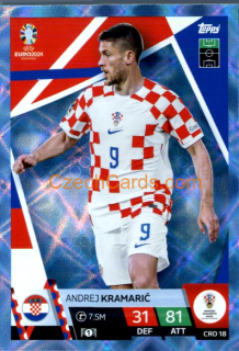 Andrej Kramarić 2024 EURO Match Attax crystal parallel #CRO18