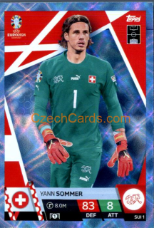 Yann Sommer 2024 EURO Match Attax crystal parallel #SUI1