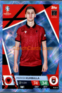 Marash Kumbulla 2024 EURO Match Attax crystal parallel #ALB3