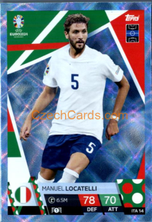 Manuel Locatelli 2024 EURO Match Attax crystal parallel #ITA14