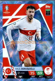 Halil Dervişoğlu 2024 EURO Match Attax crystal parallel #TUR14