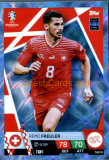 Remo Freuler 2024 EURO Match Attax crystal parallel #SUI8