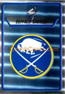 Buffalo Sabres Logo 1990/91 Panini NHL sticker metal #27