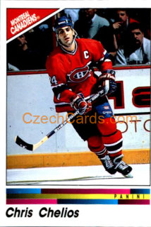 Chris Chelios 1990/91 Panini NHL sticker #49