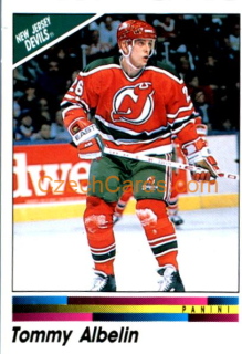 Tommy Albelin 1990/91 Panini NHL sticker #76