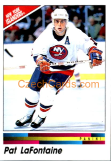 Pat LaFontaine 1990/91 Panini NHL sticker #81