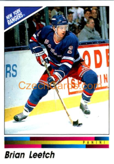 Brian Leetch 1990/91 Panini NHL sticker #95