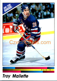 Troy Mallette 1990/91 Panini NHL sticker #100