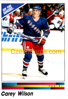 Carey Wilson 1990/91 Panini NHL sticker #105