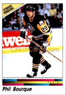 Phil Bourque 1990/91 Panini NHL sticker #129