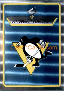 Pittsburgh Penguins Logo 1990/91 Panini NHL sticker metal #132