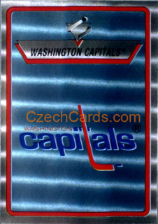 Washington Capitals Logo 1990/91 Panini NHL sticker metal #162