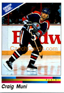 Craig Muni 1990/91 Panini NHL sticker #217