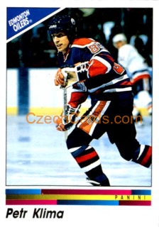 Petr Klima 1990/91 Panini NHL sticker #228