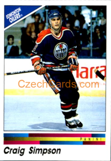 Craig Simpson 1990/91 Panini NHL sticker #229