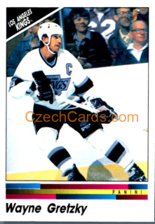 Wayne Gretzky 1990/91 Panini NHL sticker #242