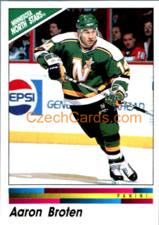 Aaron Broten 1990/91 Panini NHL sticker #247