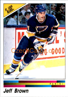 Jeff Brown 1990/91 Panini NHL sticker #274