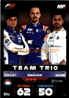 Caio Collet, Alexander Smolyar & Kush Maini (MP Motorsport 2022 Turbo Attax #125