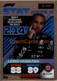 Lewis Hamilton (Mercedes-AMG) 2022 Turbo Attax #133