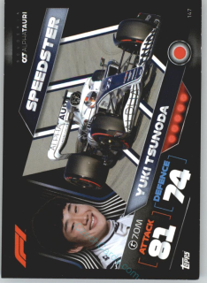 Yuki Tsunoda (Scuderia AlphaTauri) 2022 Turbo Attax #147