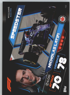 Nicholas Latifi (Williams) 2022 Turbo Attax #150