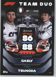 Pierre Gasly / Yuki Tsunoda (Scuderia AlphaTauri) 2022 Turbo Attax #161