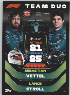 Sebastian Vettel / Lance Stroll (Aston Martin) 2022 Turbo Attax #162