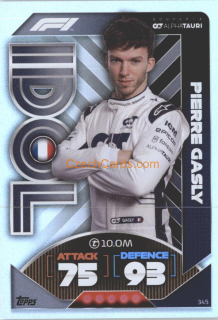 Pierre Gasly (Scuderia AlphaTauri) 2022 Turbo Attax #345