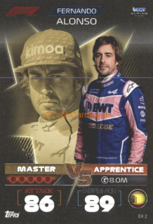 Fernando Alonso (Alpine) 2022 Turbo Attax #EX 2