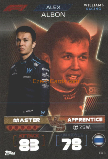 Alex Albon (Williams) 2022 Turbo Attax #EX 3