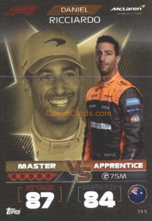 Daniel Ricciardo (McLaren) 2022 Turbo Attax #EX 5