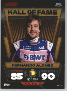 Fernando Alonso (Alpine) 2022 Turbo Attax #EX 17